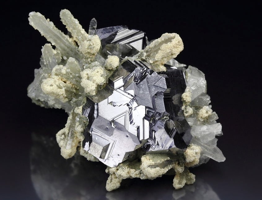 GALENA twinned, QUARTZ, CALCITE