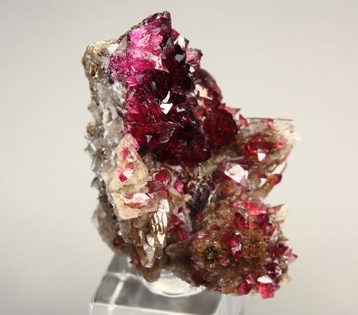 gem ROSELITE, CALCITE