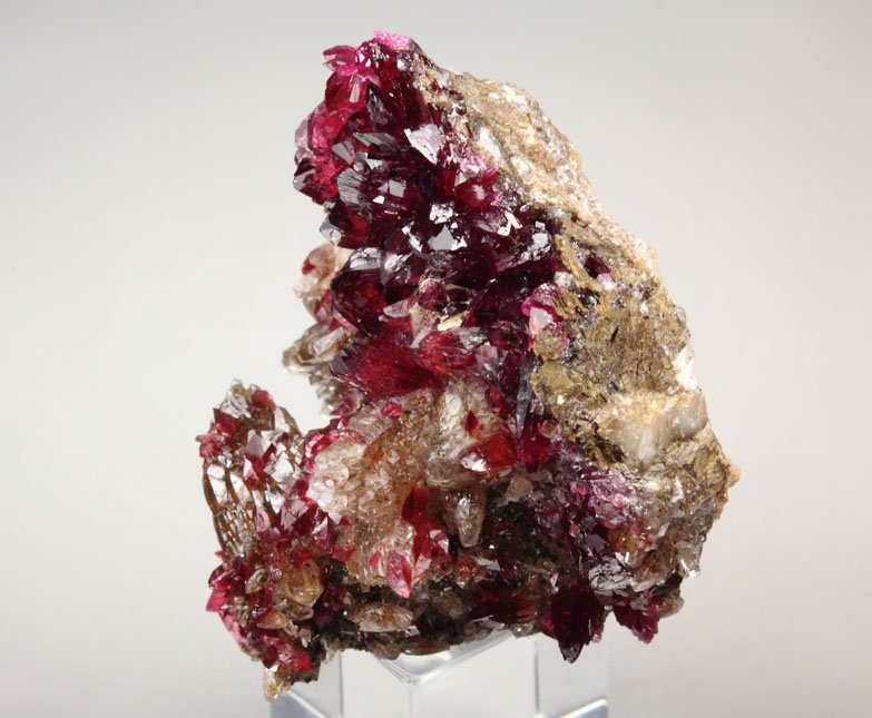 gem ROSELITE, CALCITE