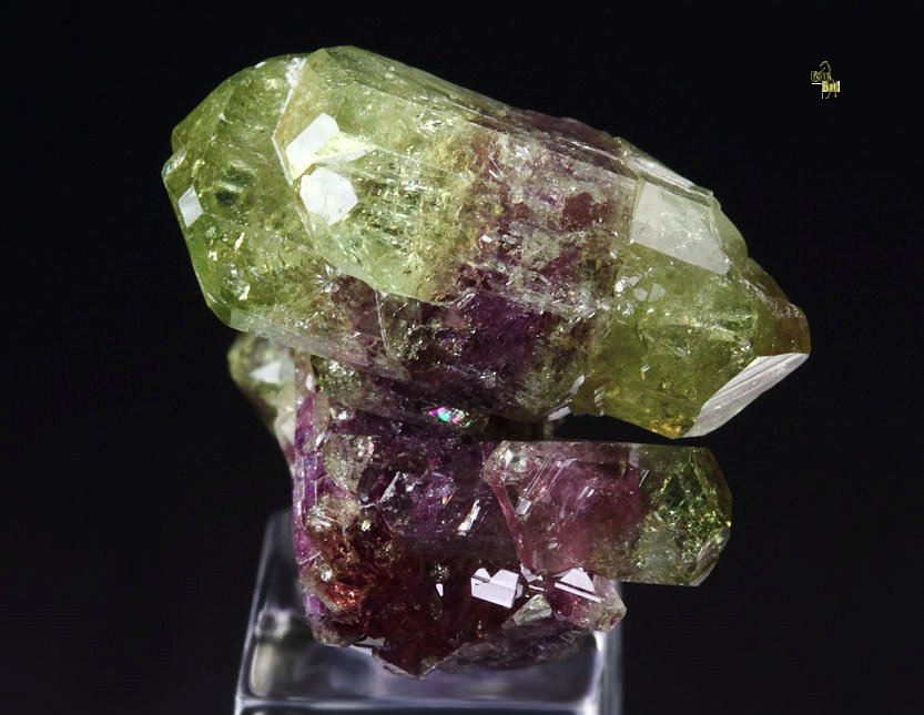 gem bi-terminated VESUVIANITE bi-color