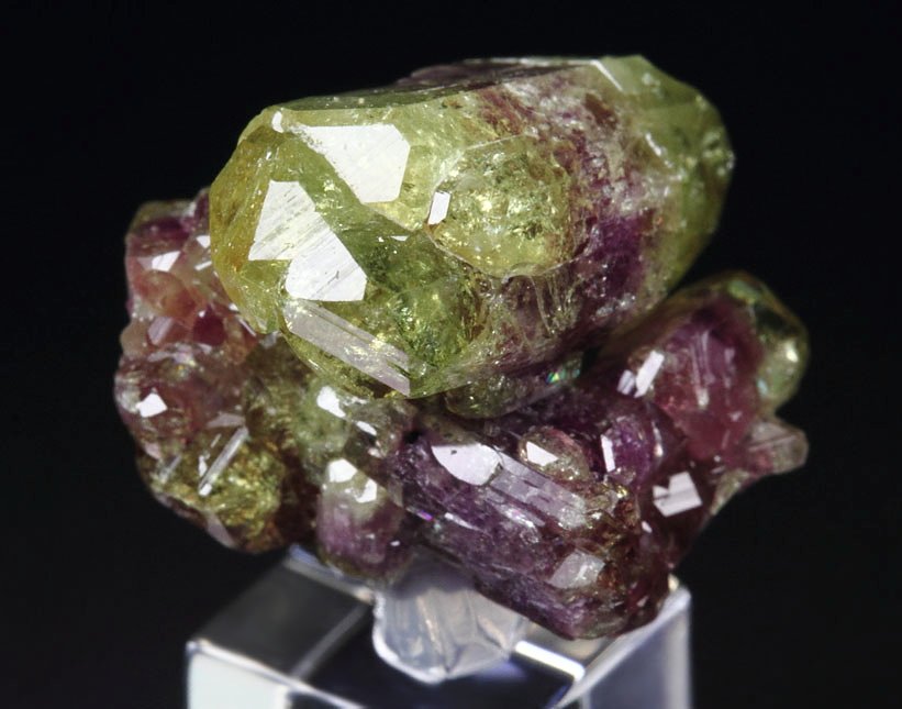 gem bi-terminated VESUVIANITE bi-color