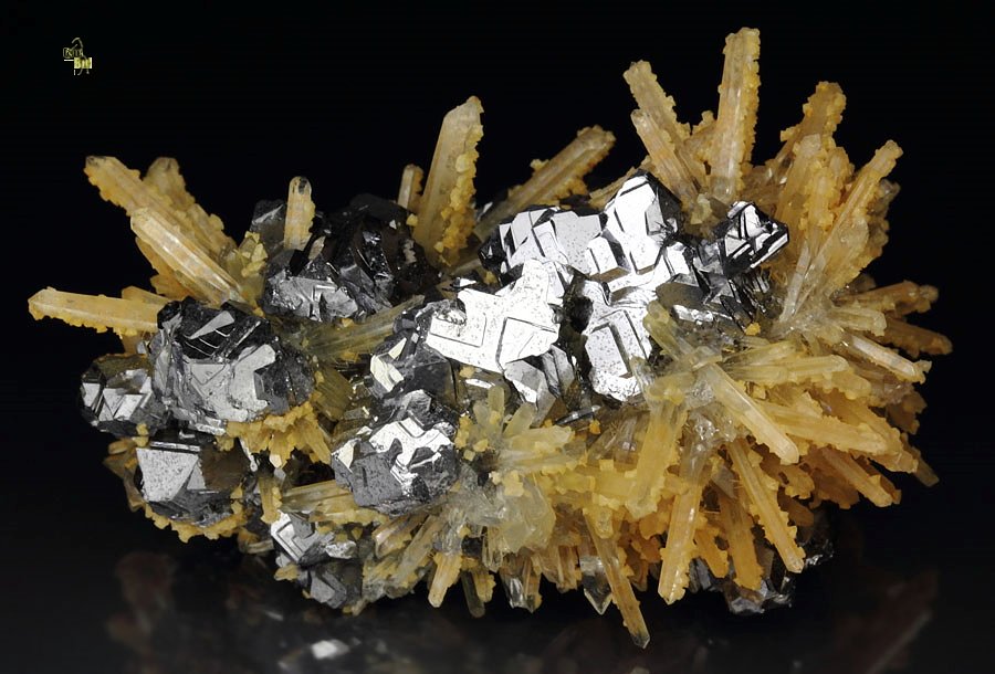 GALENA twinned, QUARTZ, CALCITE