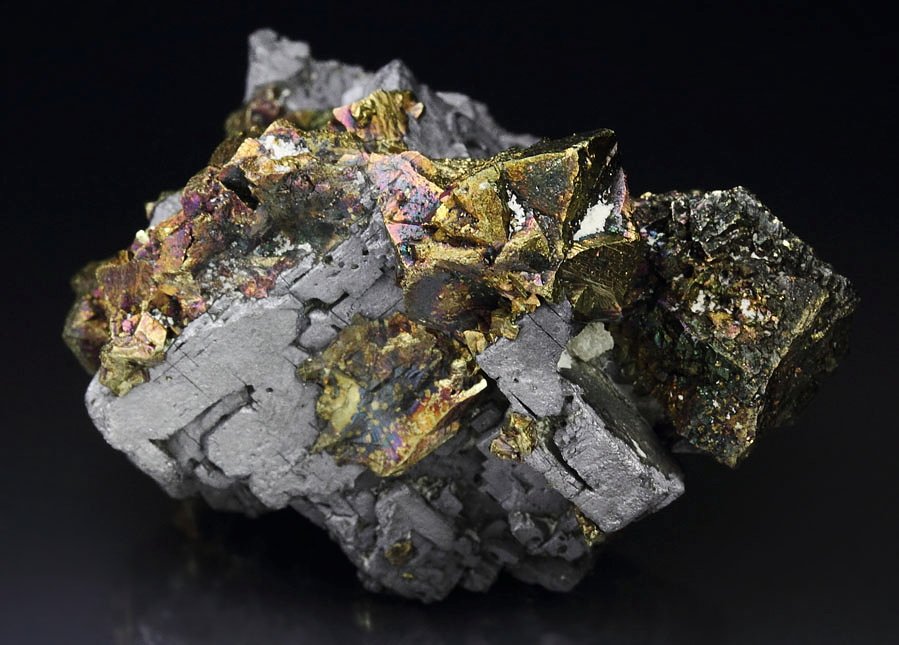 skeletal GALENA, CHALCOPYRITE