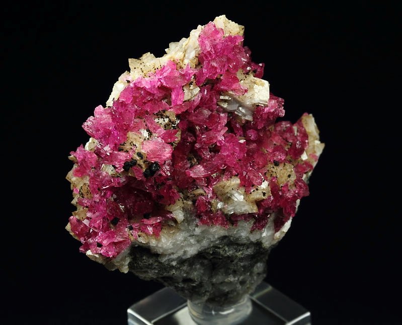 gemmy ROSELITE, DOLOMITE, HETEROGENITE