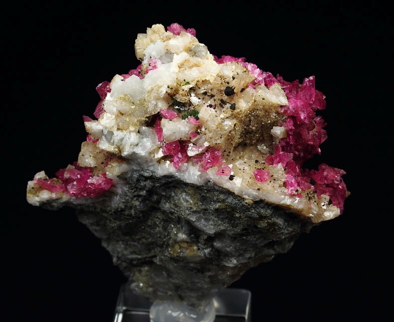 gemmy ROSELITE, DOLOMITE, HETEROGENITE