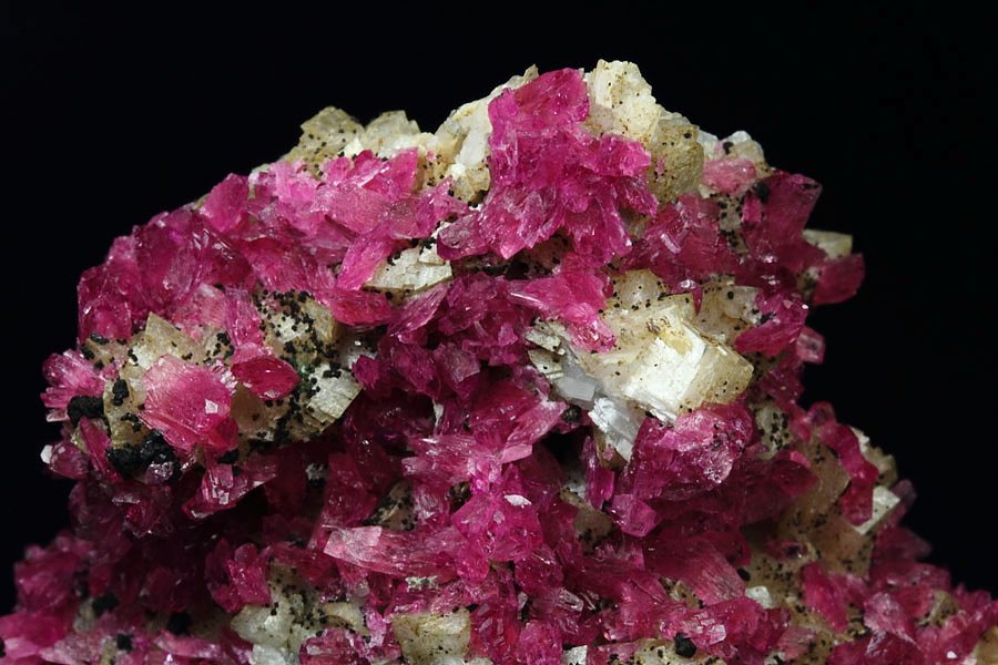 gemmy ROSELITE, DOLOMITE, HETEROGENITE