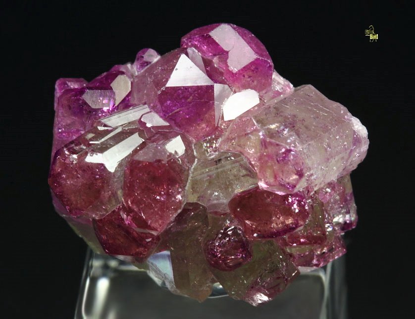 gem VESUVIANITE with RASPBERRY CAPS