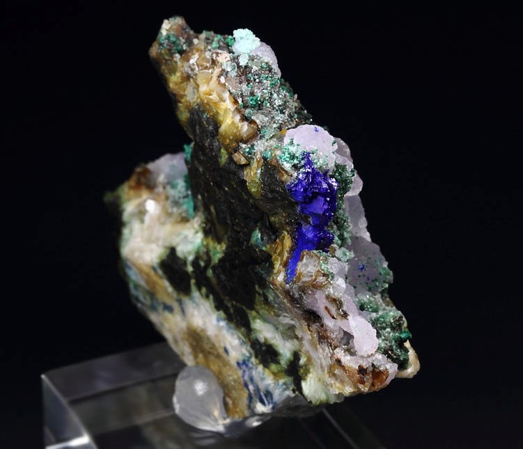 SMITHSONITE, MALACHITE, AZURITE, CHALCOPYRITE, DOLOMITE