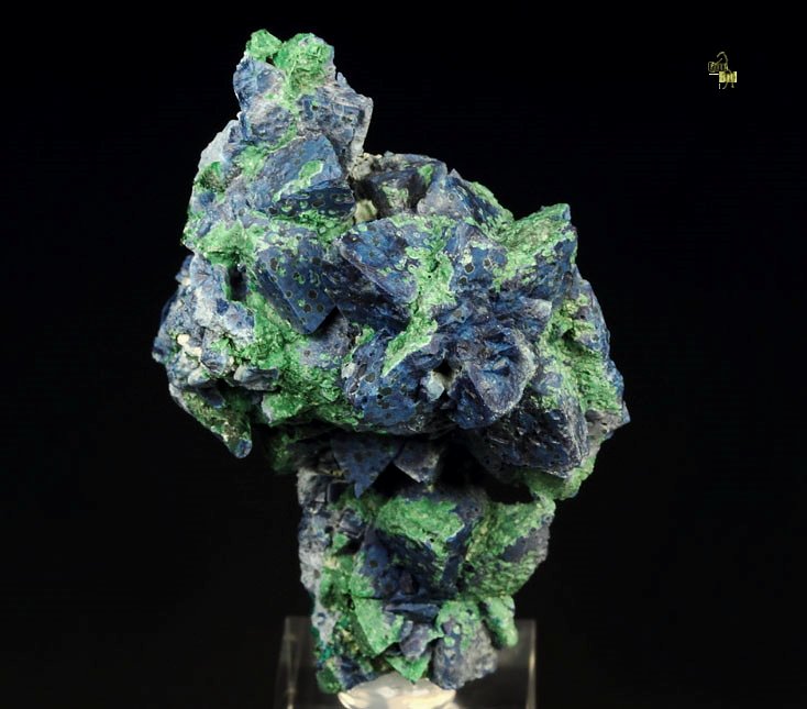 SHATTUCKITE pseudomorph after DIOPTASE, MALACHITE