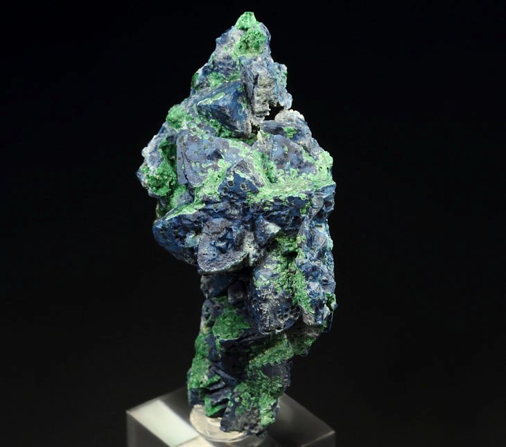 SHATTUCKITE pseudomorph after DIOPTASE, MALACHITE