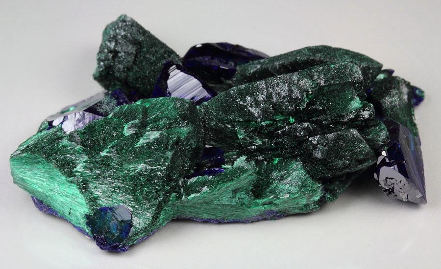 AZURITE, MALACHITE pseudomorph after AZURITE