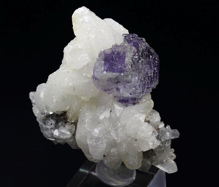 FLUORITE with PHANTOMS, QUARTZ, CALCITE