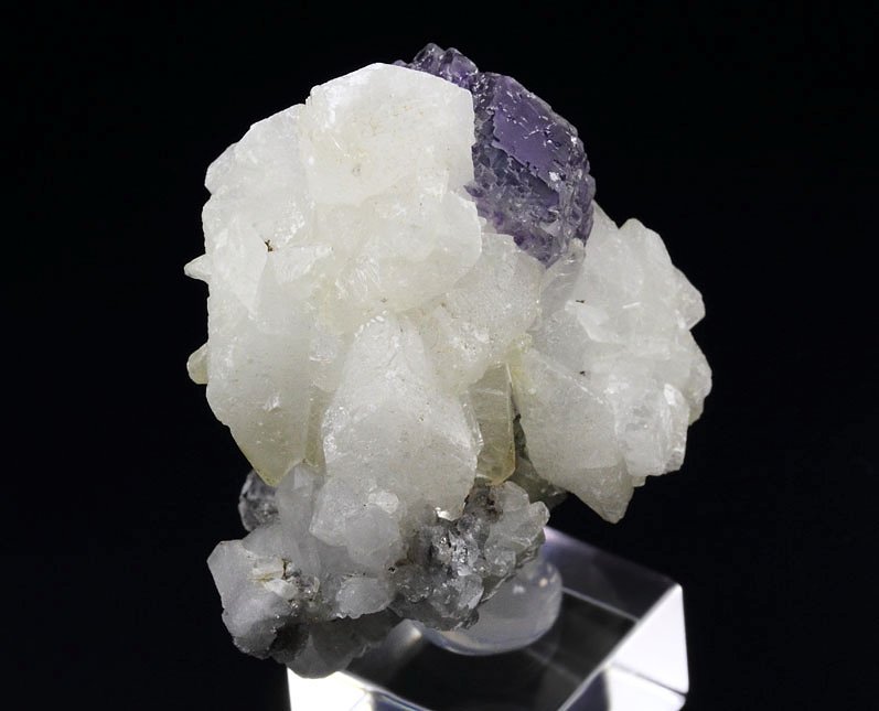 FLUORITE with PHANTOMS, QUARTZ, CALCITE