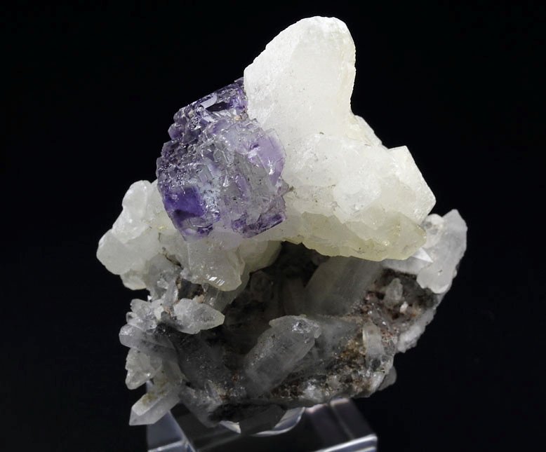 FLUORITE with PHANTOMS, QUARTZ, CALCITE