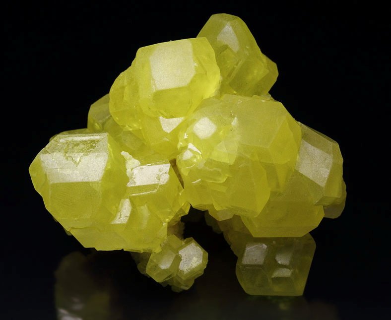 SULPHUR, ARAGONITE