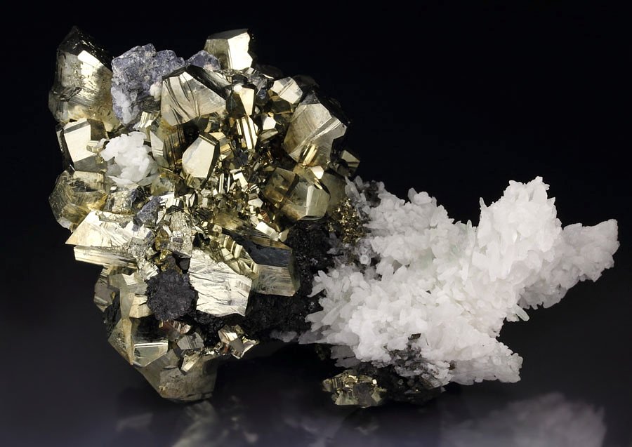 PYRITE, QUARTZ, GALENA, SPHALERITE