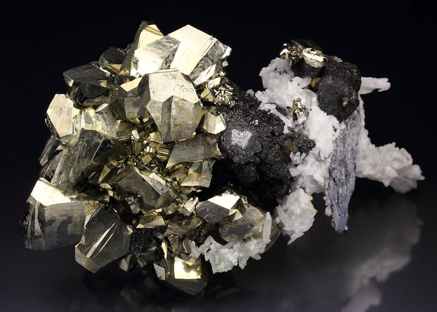 PYRITE, QUARTZ, GALENA, SPHALERITE