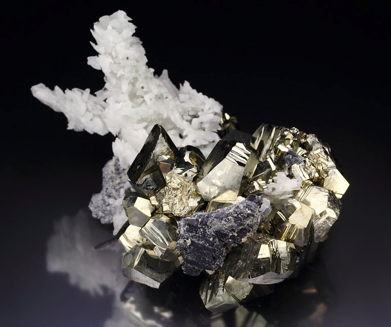 PYRITE, QUARTZ, GALENA, SPHALERITE