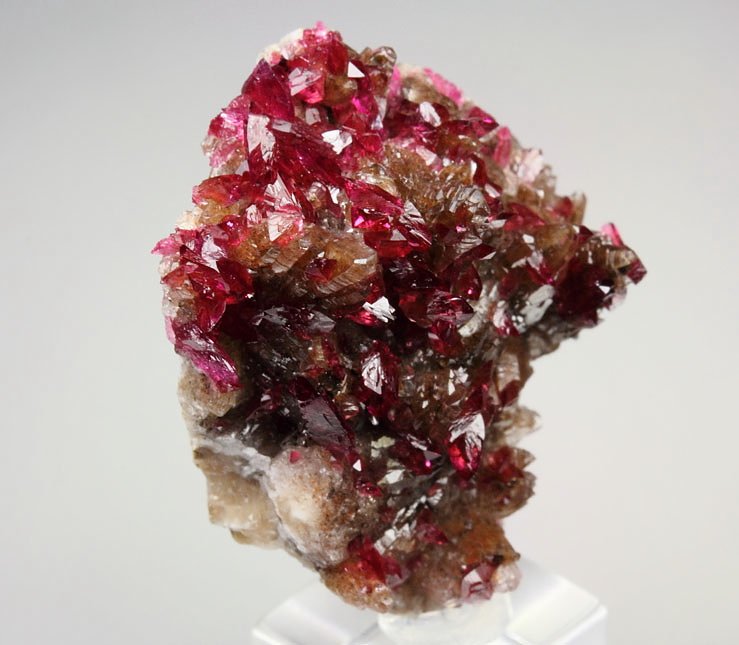 gem ROSELITE, CALCITE