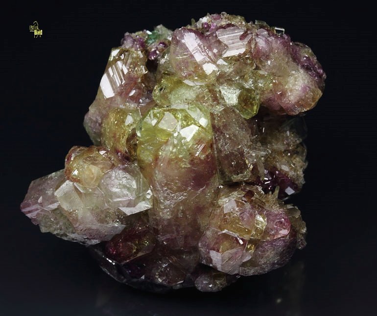 gemmy VESUVIANITE multicolor, DIOPSIDE