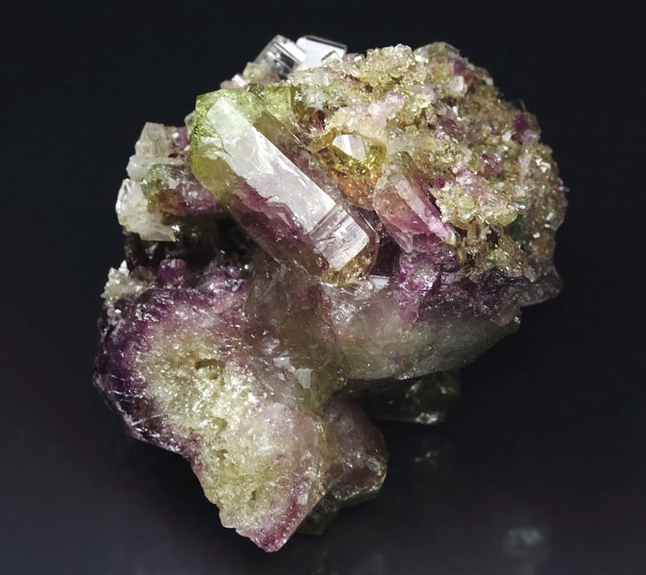 gemmy VESUVIANITE multicolor, DIOPSIDE