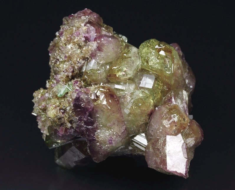 gemmy VESUVIANITE multicolor, DIOPSIDE