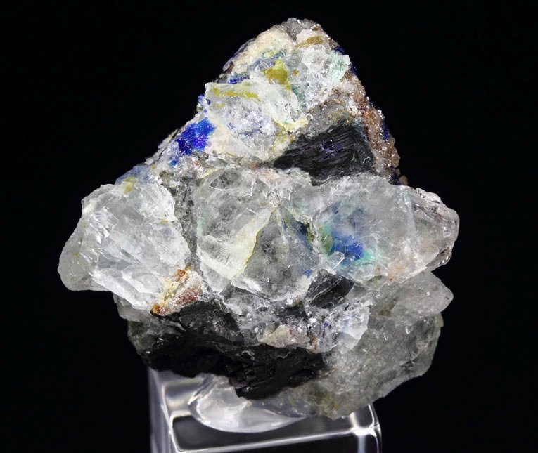 LINARITE, FLUORITE, GALENA, ANGLESITE, BROCHANTITE