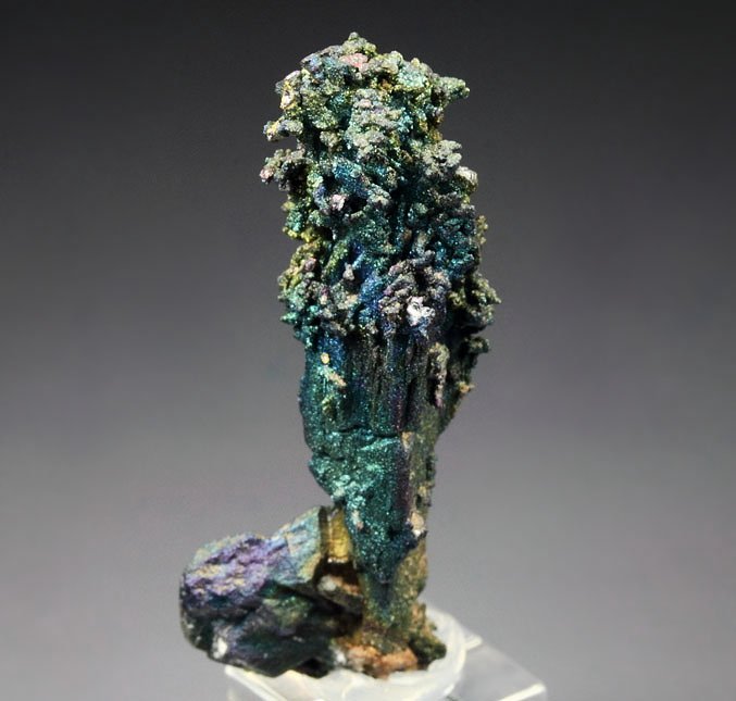 CHALCOCITE, DJURLEITE, iridescent CHALCOPYRITE