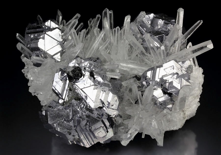 twinned GALENA, QUARTZ