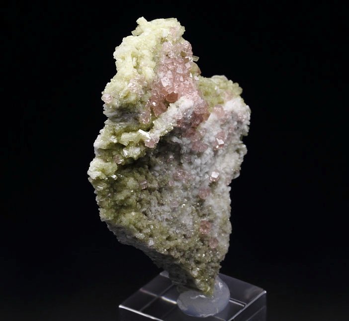 gem PINK GARNET var. GROSSULAR, DIOPSIDE, ALBITE