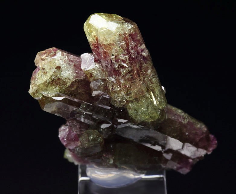 gem bi-terminated VESUVIANITE bi-color