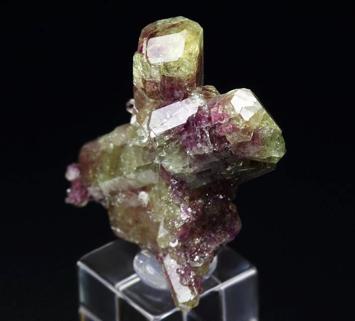 gem bi-terminated VESUVIANITE bi-color