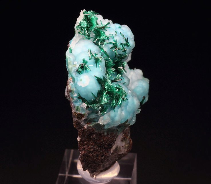 BROCHANTITE, CHALCEDONY, CHRYSOCOLLA