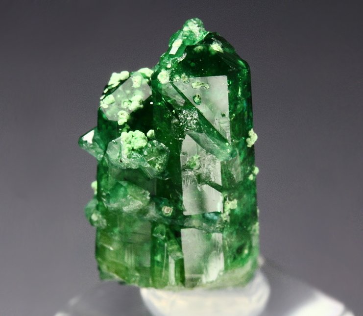 gem VESUVIANITE var. CHROMIAN, DIOPSIDE