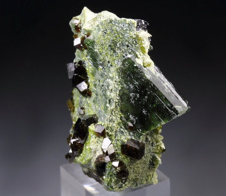 GARNET var. ANDRADITE, DIOPSIDE, EPIDOTE