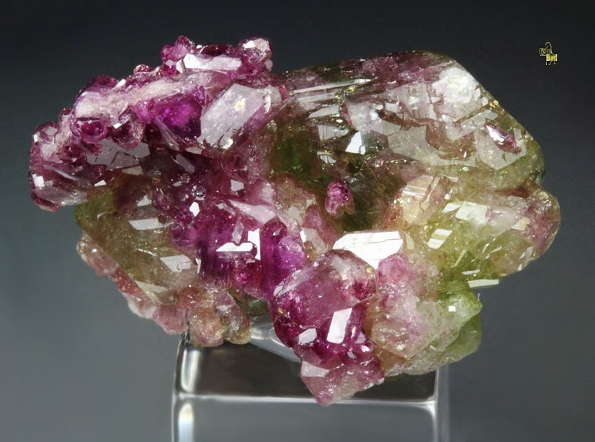 gem bi-terminated VESUVIANITE multicolor