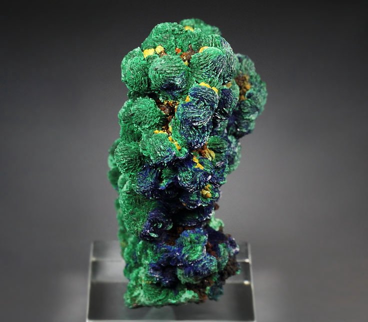 AZURITE, MALACHITE pseudomorph 