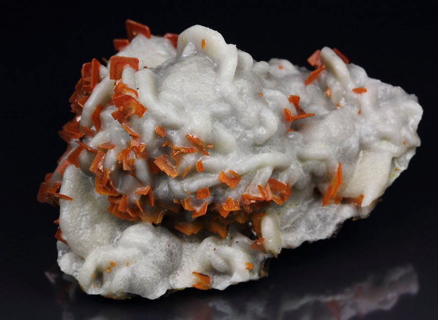 WULFENITE, CERUSSITE