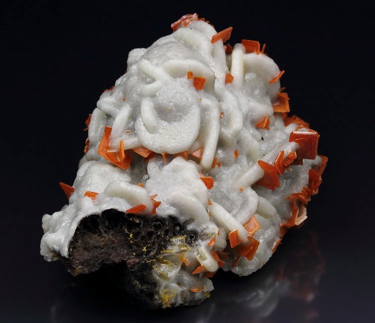 WULFENITE, CERUSSITE