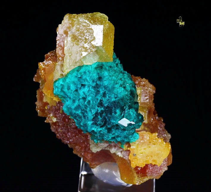 WULFENITE, DIOPTASE