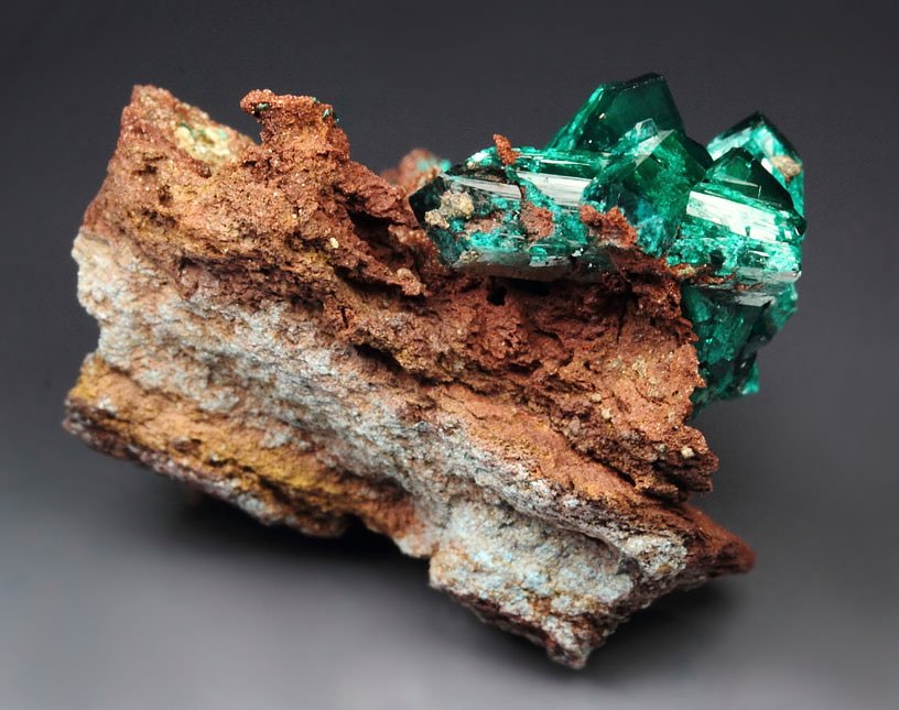 gemmy DIOPTASE bi-terminated