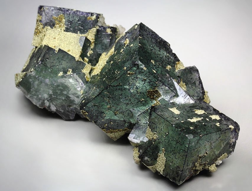 FLUORITE, PYRITE, CALCITE