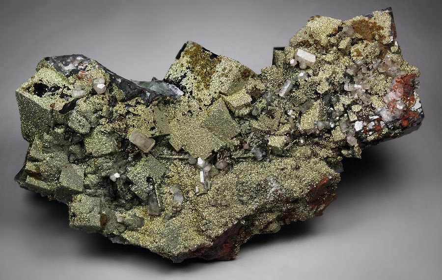 FLUORITE, PYRITE, CALCITE