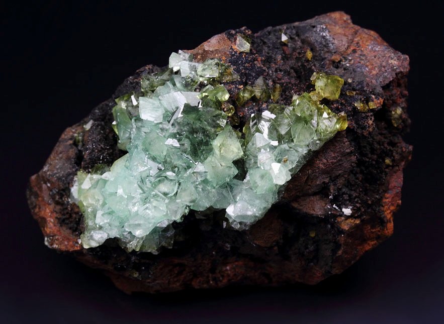 gem ADAMITE var. CUPRIAN ADAMITE