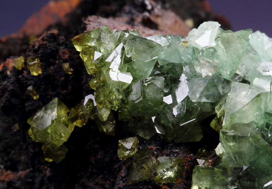 gem ADAMITE var. CUPRIAN ADAMITE