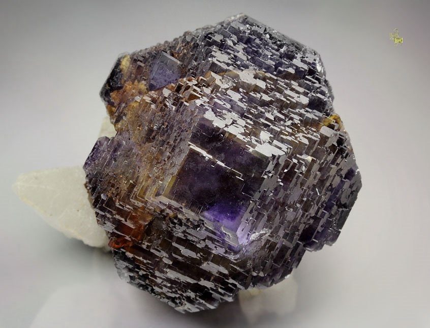 FLUORITE with PHANTOMS, CALCITE