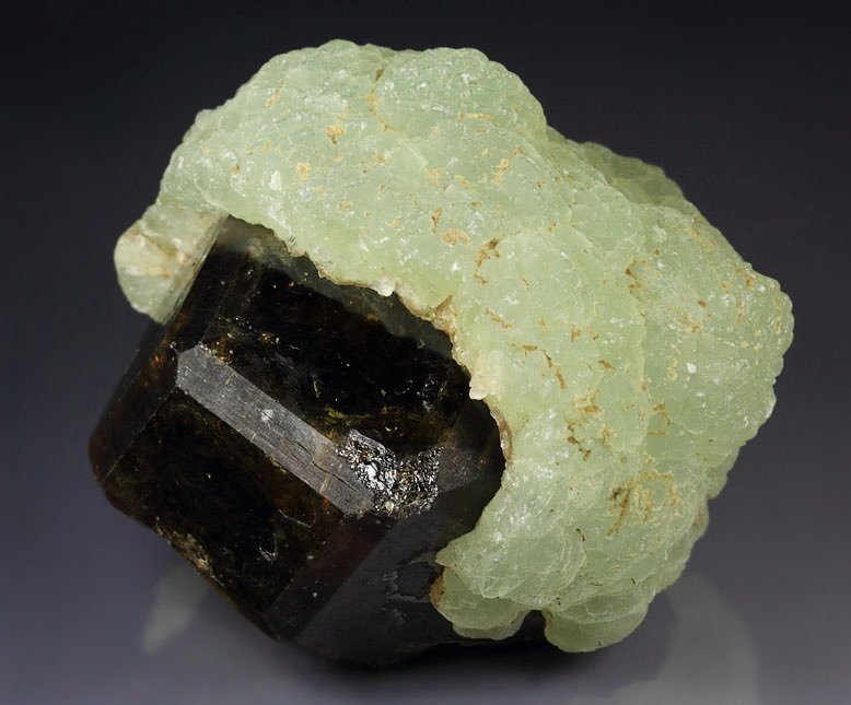 GARNET var. ANDRADITE, PREHNITE