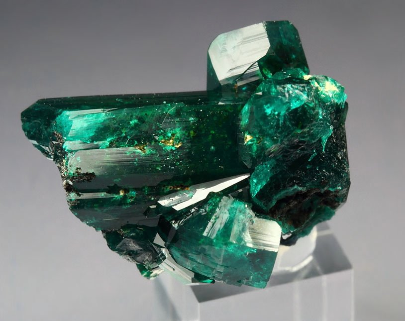 gemmy DIOPTASE bi-terminated 