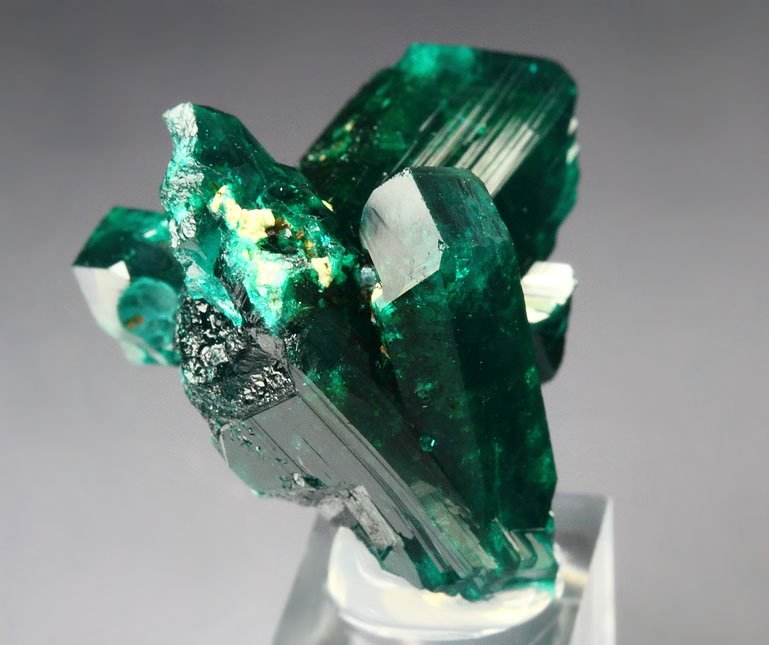 gemmy DIOPTASE bi-terminated 