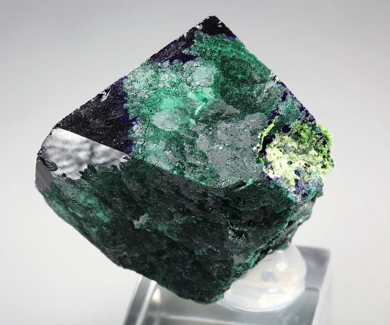 AZURITE, MALACHITE pseudomorph 